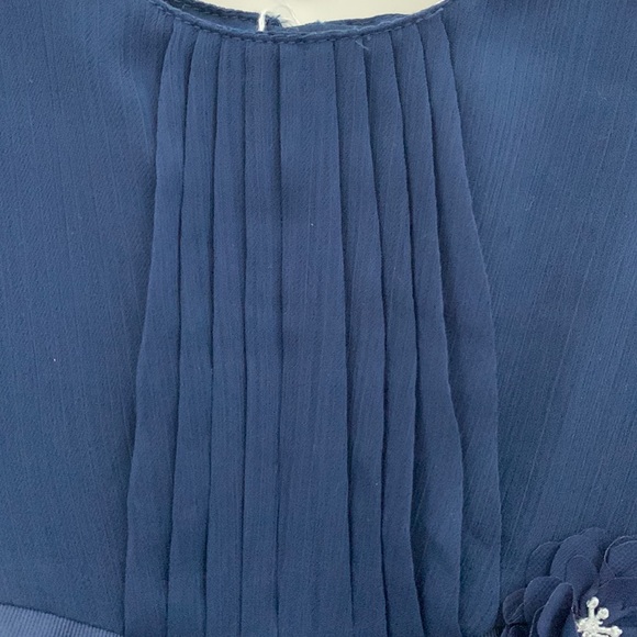 Carter’s, 12-18M, Darling Little Navy Dress, Silky Flowing Delicate Fabric - Picture 9 of 12
